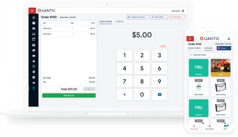 screenshot of Quantic POS
